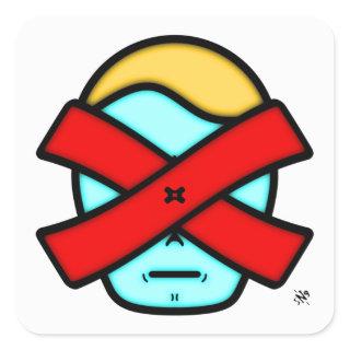 Mr X - Anonymous mysterious person v1 Square Stick Square Sticker
