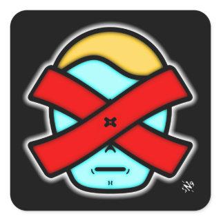 Mr X - Anonymous mysterious person v2 Square Stick Square Sticker