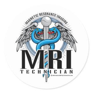 MRI Tech Caduceus Classic Round Sticker