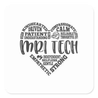 MRI tech, mri technologist, ct scan Square Sticker