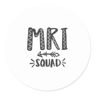 MRI technologist, mri tech, Radiology Classic Round Sticker