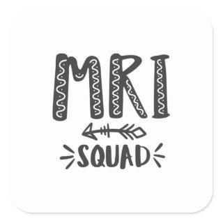 MRI technologist, mri tech, Radiology Square Sticker