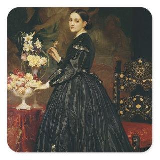 Mrs James Guthrie, c.1864-5 (oil on canvas) Square Sticker