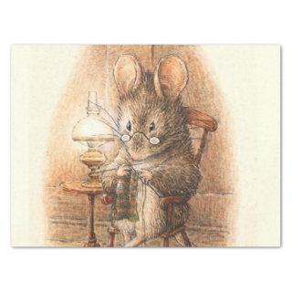 “Mrs Mouse Knitting” by Beatrix Potter Tissue Paper