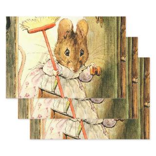 “Mrs Mouse Sweeps the Dollhouse” by Beatrix Potter  Sheets