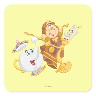 Mrs. Potts & Friends Square Sticker