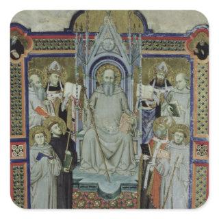Ms 501 St. Benedict (vellum) Square Sticker