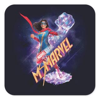 Ms. Marvel | Powerful Fist Square Sticker