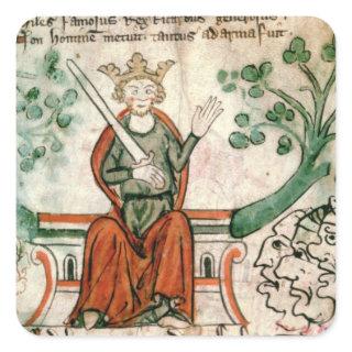 Ms Royal 20 A11  Richard I (1157-99) (The Lion-Hea Square Sticker