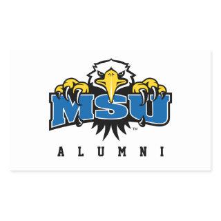 MSU Alumni Rectangular Sticker