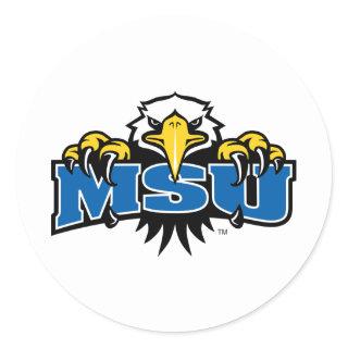 MSU Morehead State Eagles Classic Round Sticker