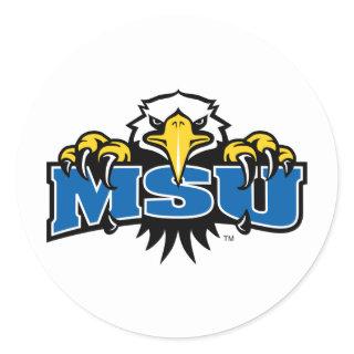 MSU Morehead State Eagles Classic Round Sticker