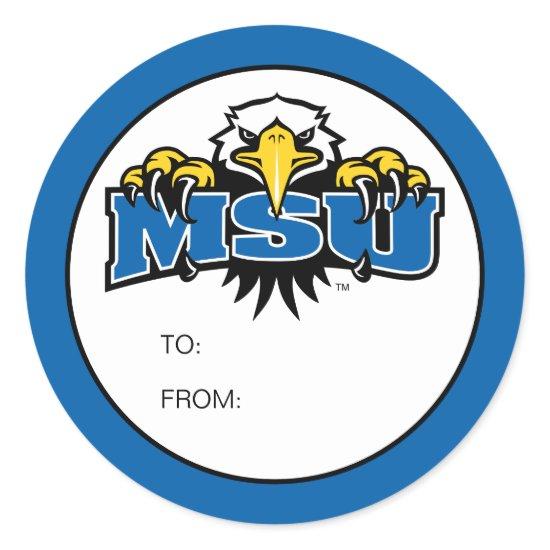 MSU Morehead State Graduation Classic Round Sticker