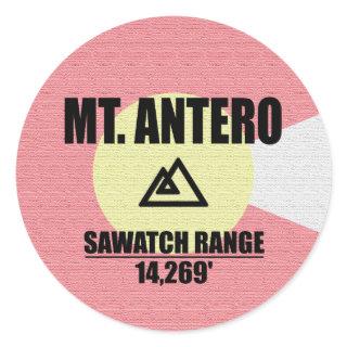 Mt. Antero Classic Round Sticker