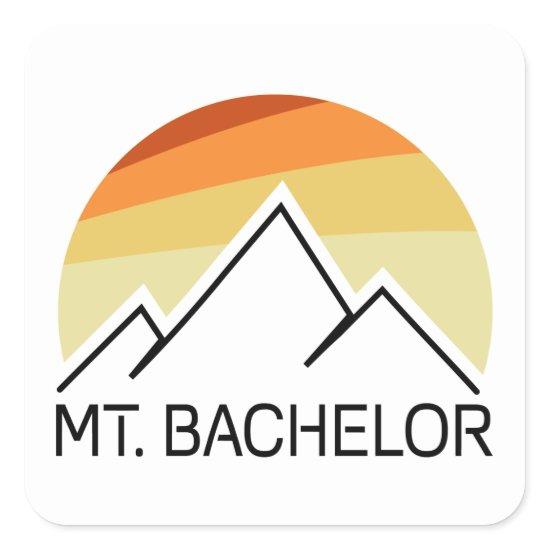 Mt. Bachelor Oregon Retro Square Sticker