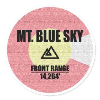 Mt. Blue Sky Colorado Classic Round Sticker