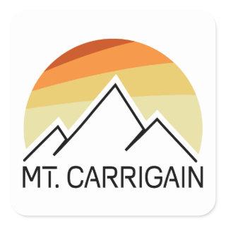 Mt. Carrigain New Hampshire Retro Square Sticker