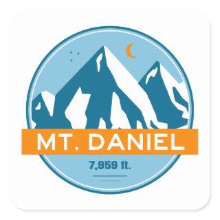 Mt. Daniel Washington Stars Moon Square Sticker