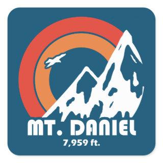 Mt. Daniel Washington Sun Eagle Square Sticker