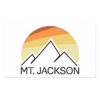 Mt. Jackson New Hampshire Retro Rectangular Sticker
