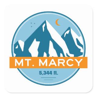 Mt. Marcy New York Stars Moon Square Sticker