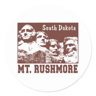 Mt. Rushmore Classic Round Sticker