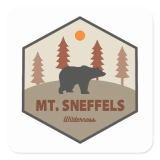 Mt. Sneffels Wilderness Colorado Bear Square Sticker