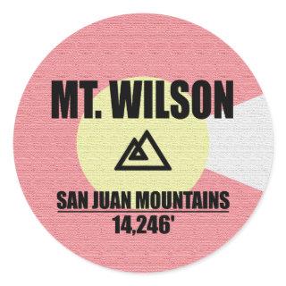 Mt. Wilson Classic Round Sticker