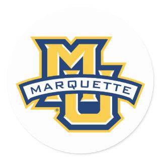 MU Marquette Classic Round Sticker