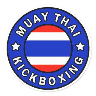 Muay Thai Classic Round Sticker