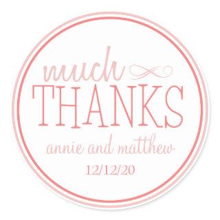 Much Thanks Labels (Blush / Terra Cotta)