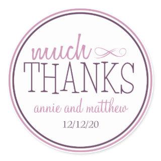 Much Thanks Labels (Plum / Purple)