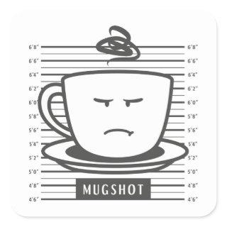 Mugshot Square Sticker