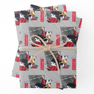 Mulan With Sword Illustrated Panels  Sheets