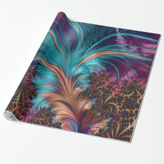 Multi-Color Fractal Feather Glossy