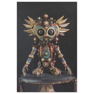 Multi colored African robot decoupage Tissue Paper