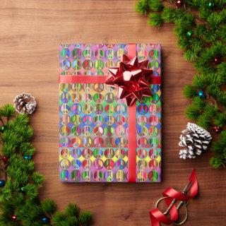 multi-colored peace symbols pattern