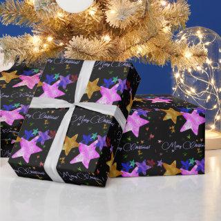 Multicolor shining stars- Merry Christmas!