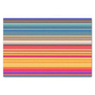Multicolor Striped Pattern Tissue Paper