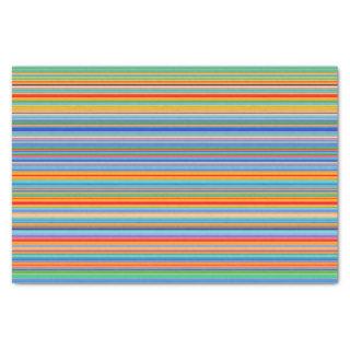 Multicolor Striped Pattern Tissue Paper