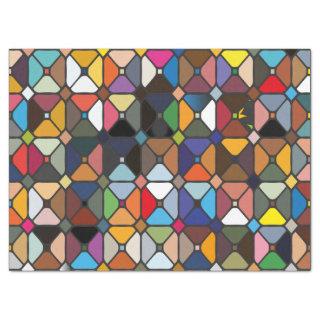 Multicolore geometric patterns with octagon shapes tissue paper