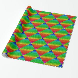 Multicolored Angled Flower Pattern