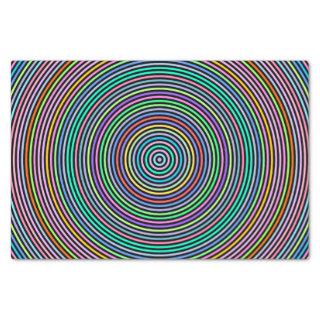 Multicolored Circles/Rings Pattern Tissue Paper