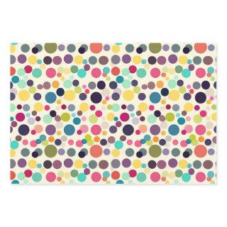Multicolored Polka Dots on Light Background  Sheets