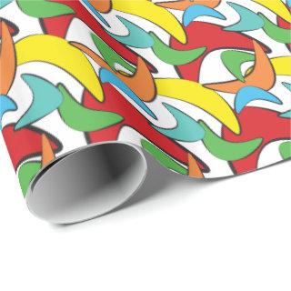 Multicolored Retro Boomerang Pattern