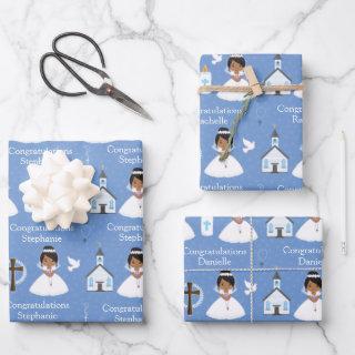 Multicultural First Communion Girl  Sheets