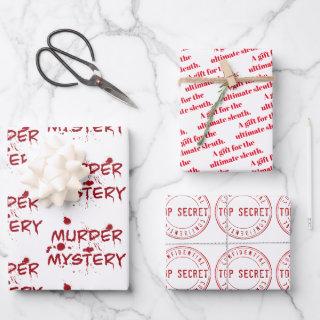 Murder mystery crime fan cold case blood   sheets