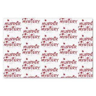 Murder mystery crime fan cold case blood wrapping  tissue paper