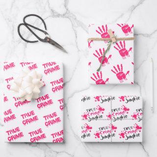 Murder mystery crime fan cold case blood  wrapping  sheets