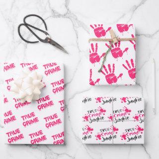Murder mystery crime fan cold case blood  wrapping  sheets
